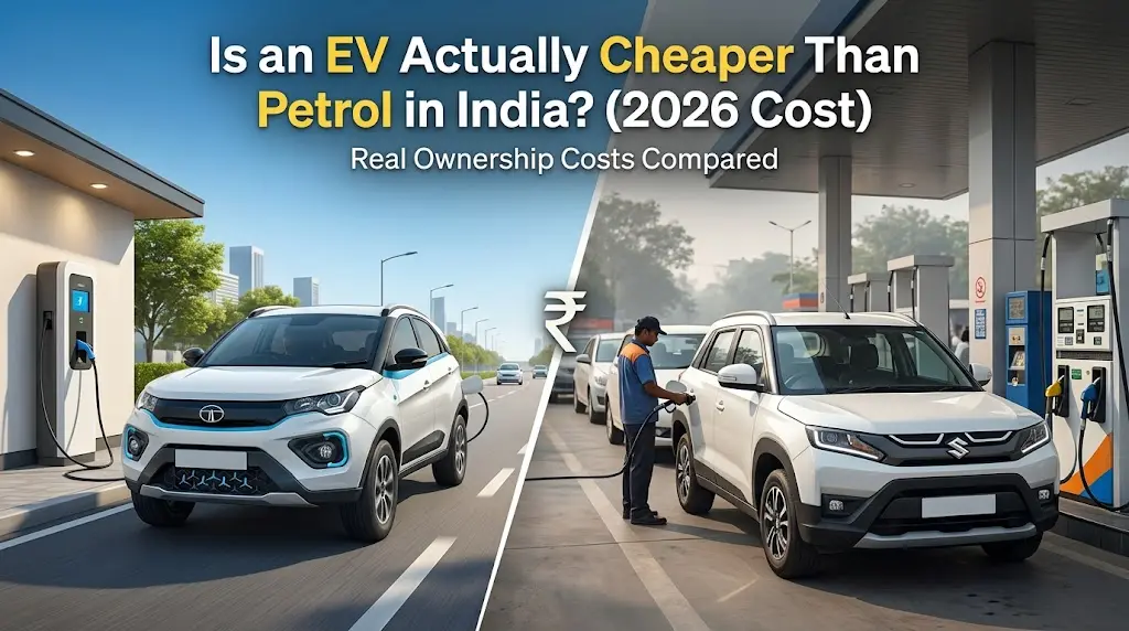 EV vs Petrol Car Real Ownership Cost Comparison India 2026