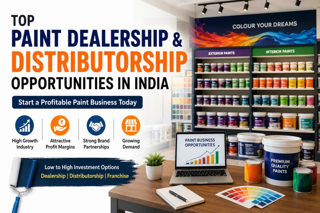 Paint dealership opportunities in India